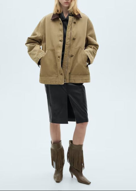 Parka avec Col et Poches Contrastés - Helsinki