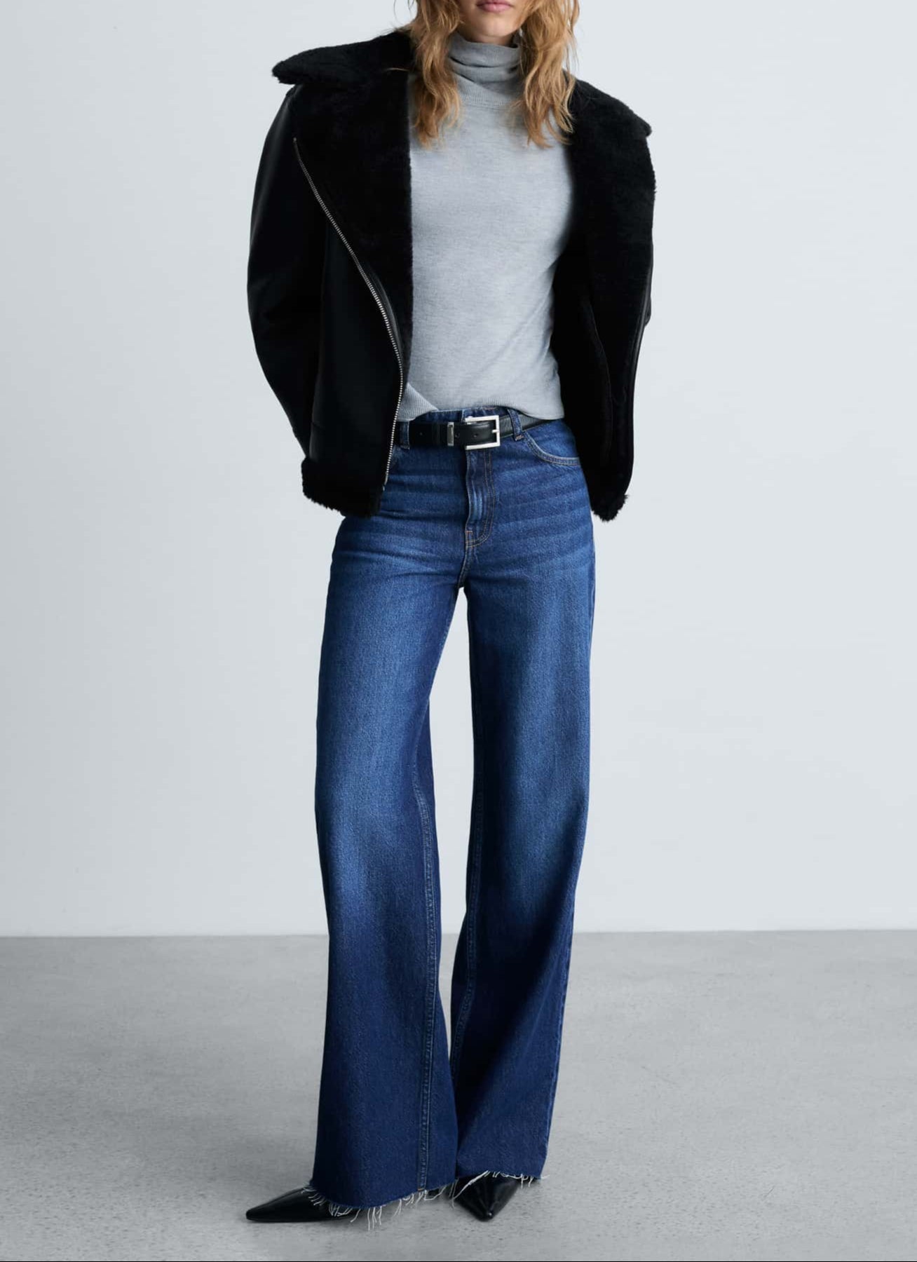 Veste avec doublure effet peau de mouton