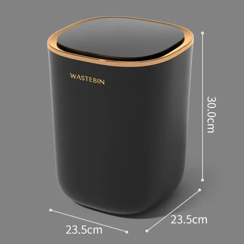 Poubelle automatique colorée pour salle de bain et cuisine.