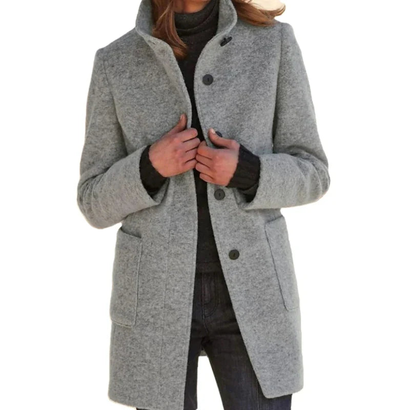 Manteau en laine mélangée