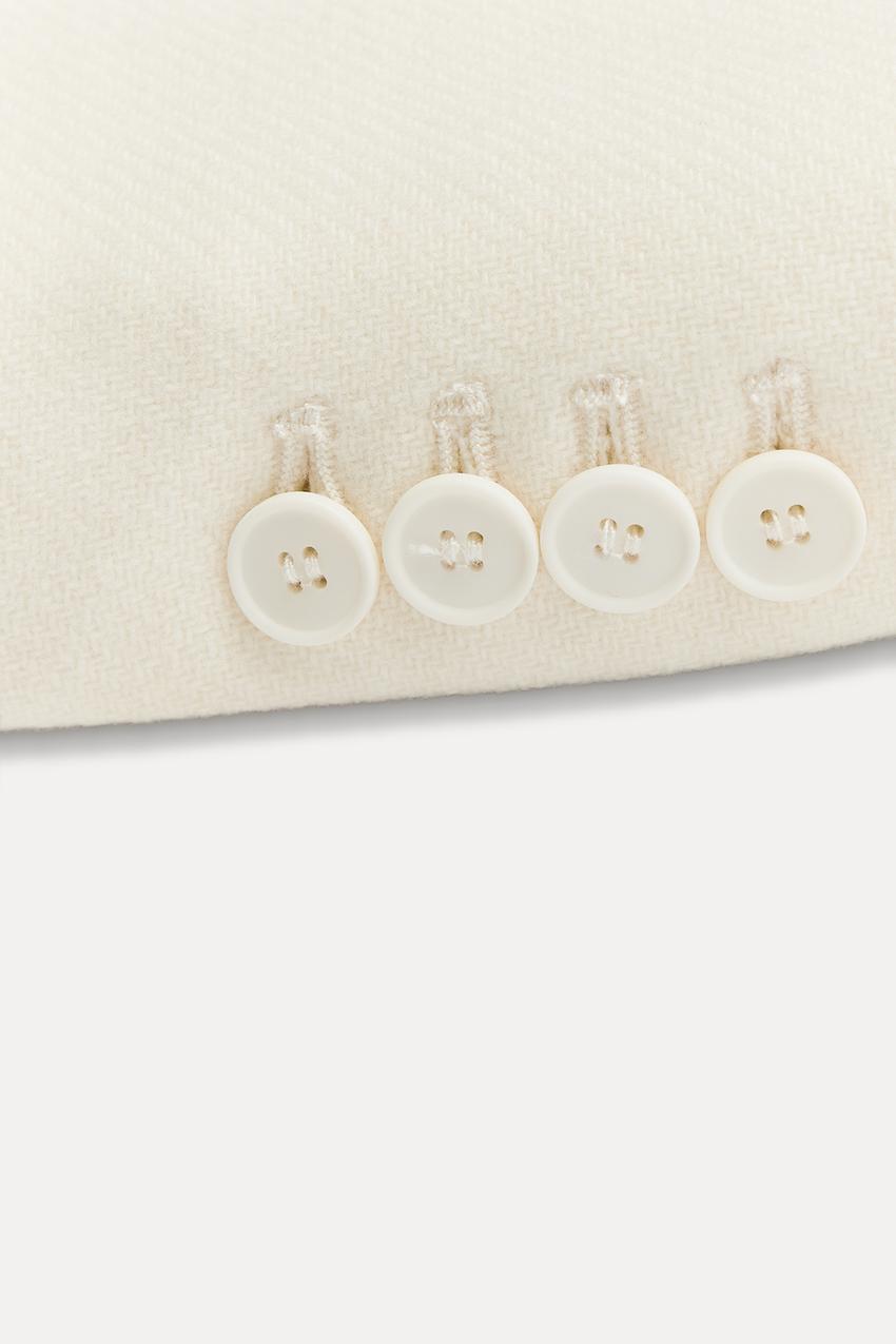 Manteau en laine mélangée à double boutonnage