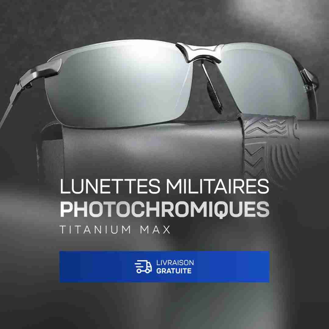 Lunettes Militaires Photochromiques Titanium Max