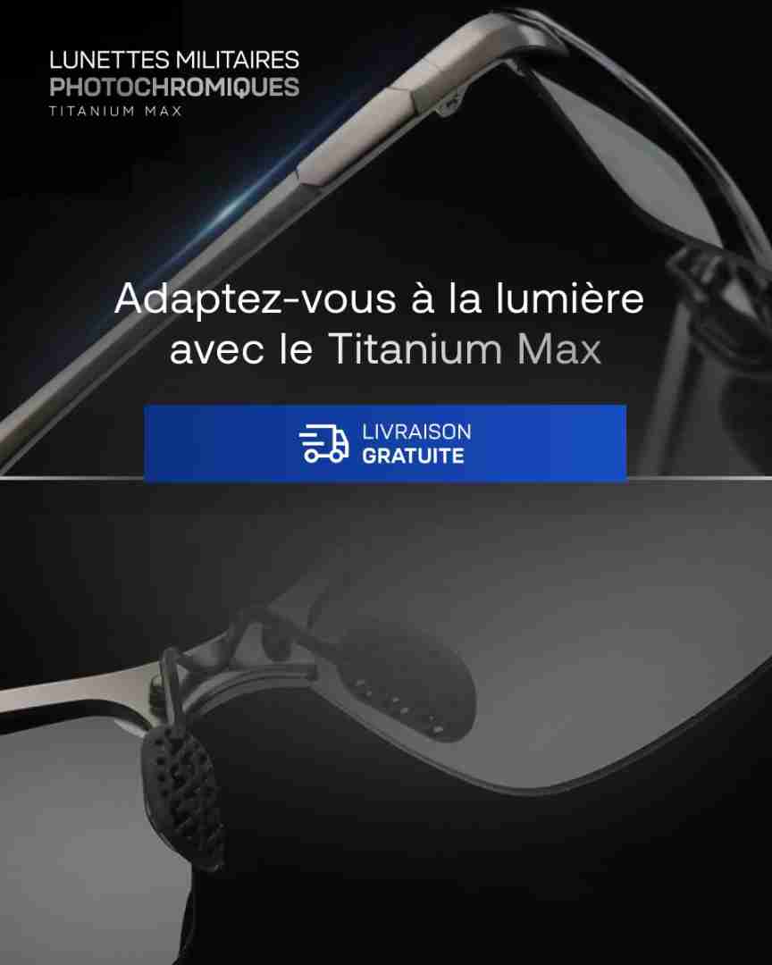 Lunettes Militaires Photochromiques Titanium Max