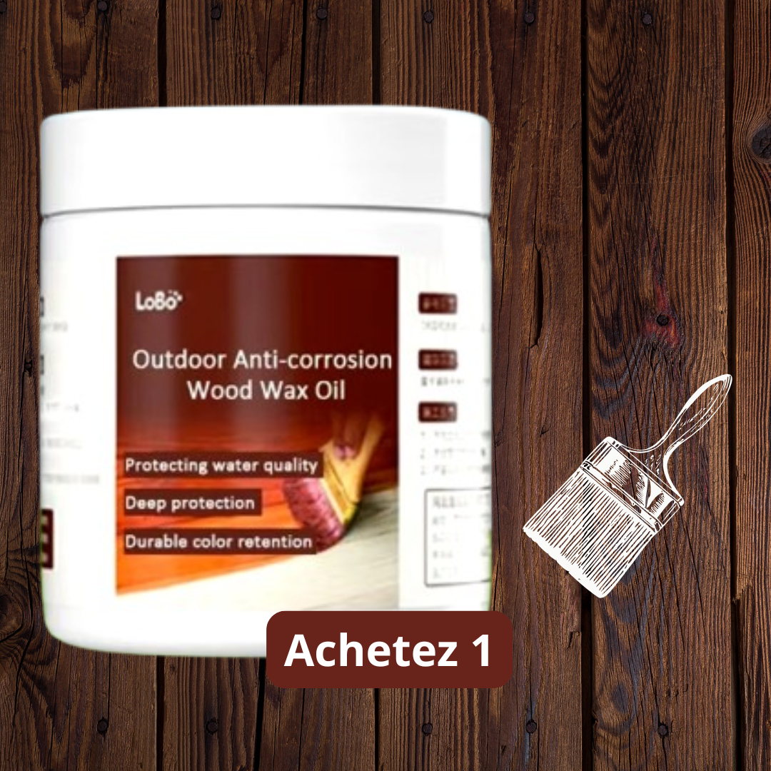 Huile de cire pour bois anti-corrosion extérieure (Imperméabilisation et rénovation)