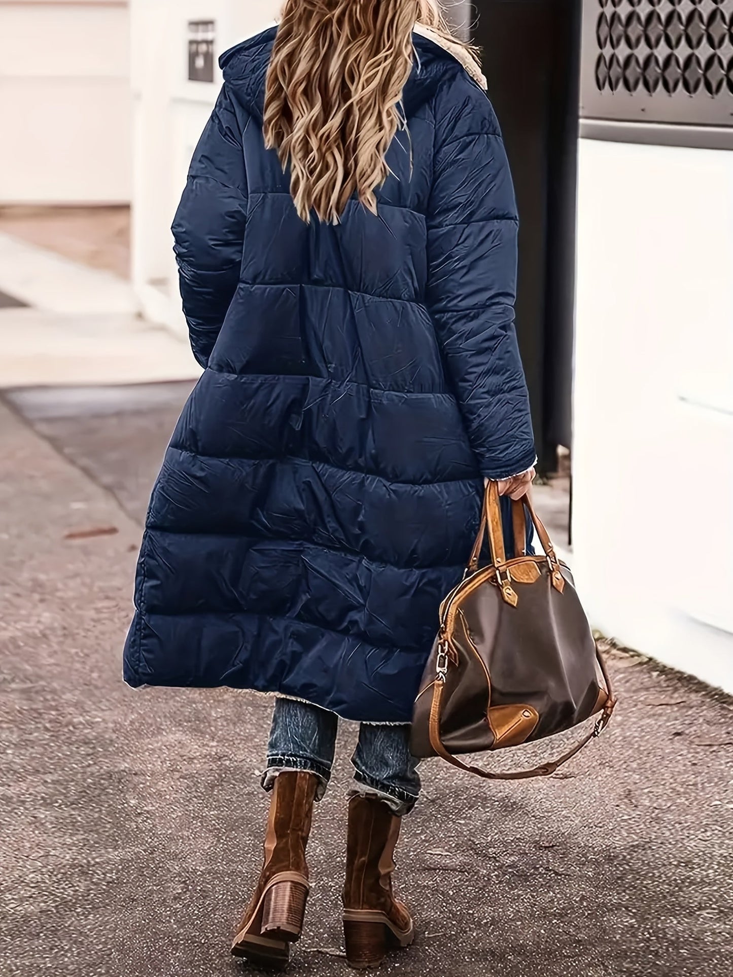 Manteau long matelassé élégant Gabriella
