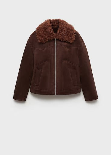 Veste effet daim avec col en polaire - Oslo