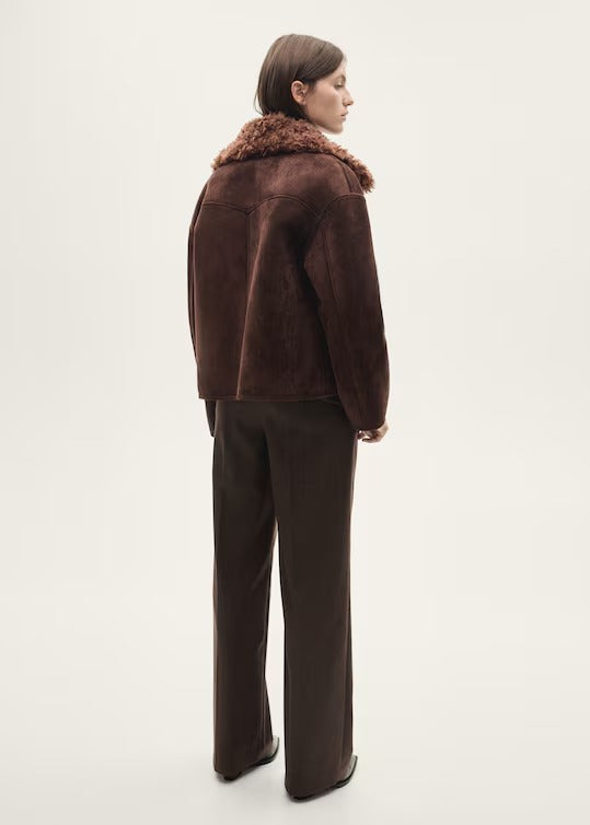 Veste effet daim avec col en polaire - Oslo