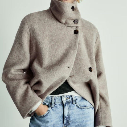 Manteau en Laine à Col Montant - Copenhague
