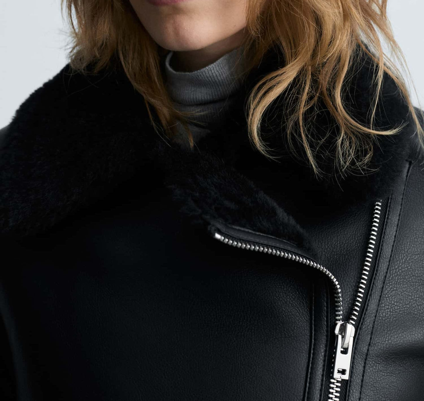 Veste avec doublure effet peau de mouton