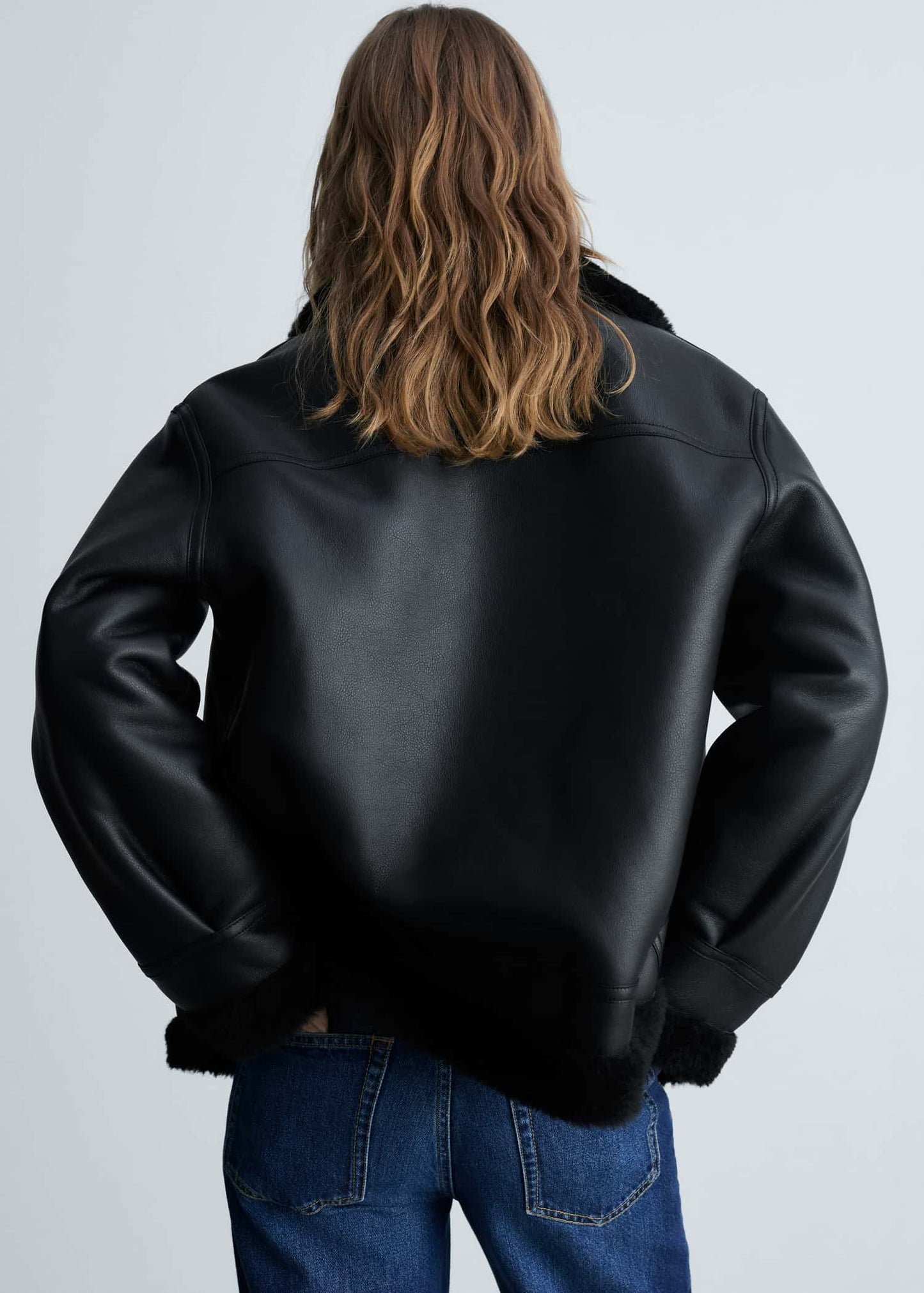 Veste avec doublure effet peau de mouton