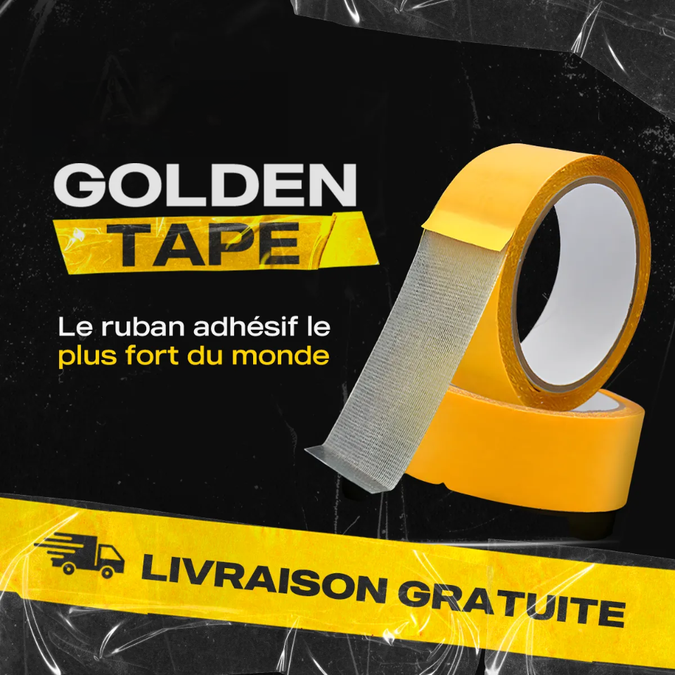 Golden TapeⓇ - Ruban adhésif double face en Fibre Mesh