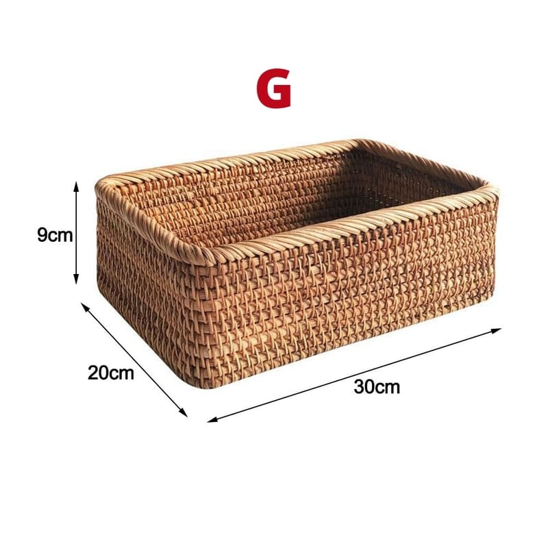 Panier en rotin tissé à la main