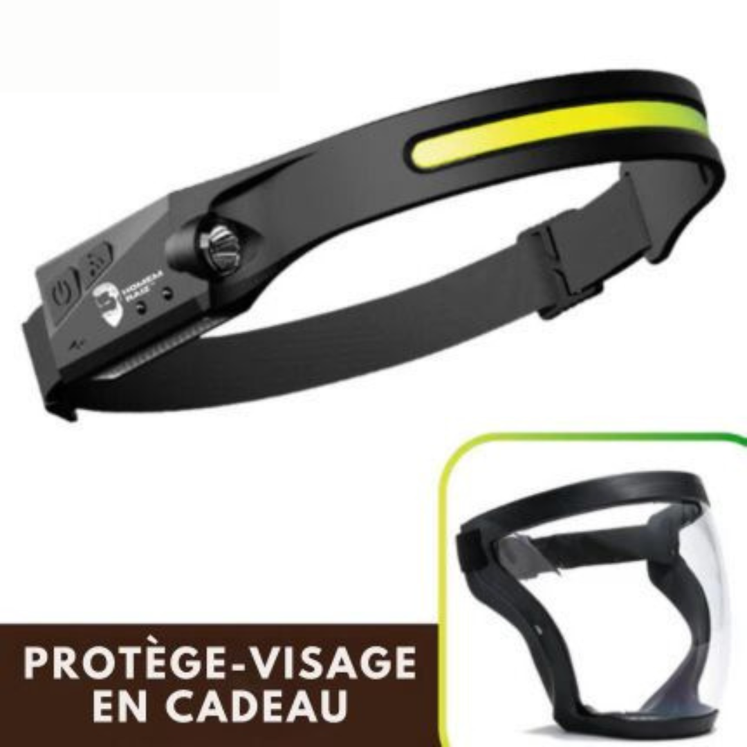 Lampe frontale avec capteur + CADEAU