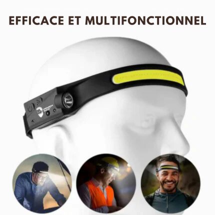 Lampe frontale avec capteur + CADEAU