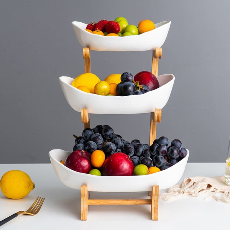 Panier à fruits en bambou pour table