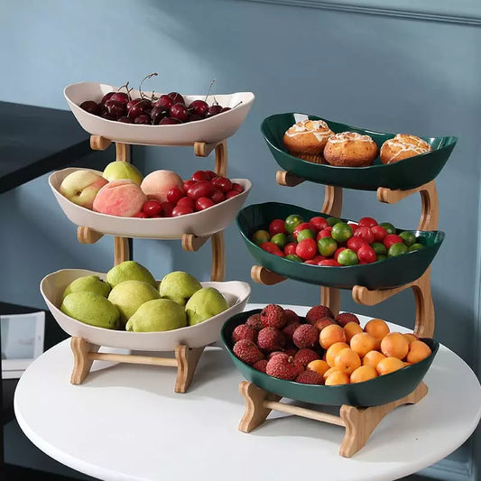Panier à fruits en bambou pour table