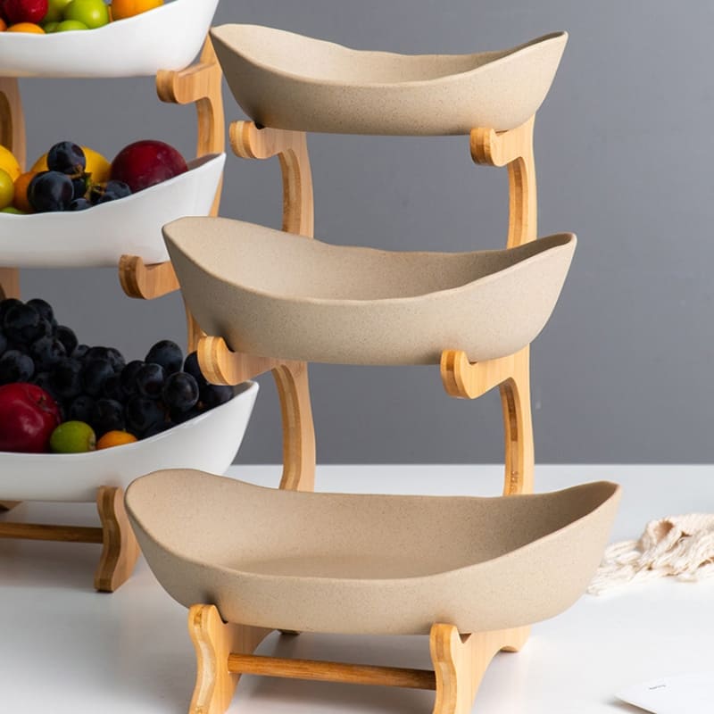 Panier à fruits en bambou pour table