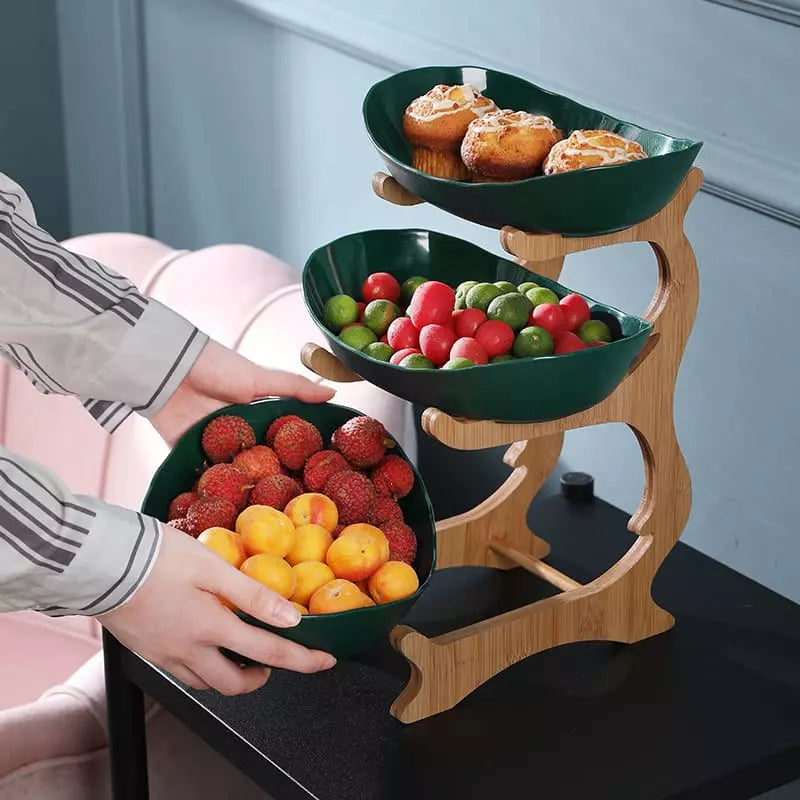 Panier à fruits en bambou pour table