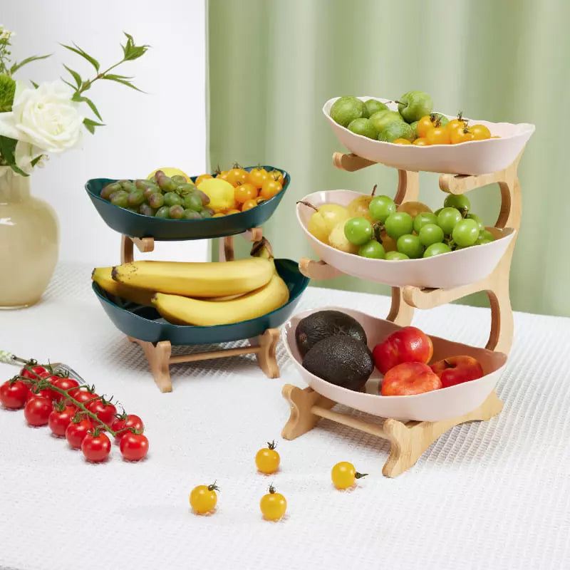 Panier à fruits en bambou pour table
