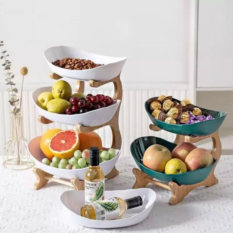 Panier à fruits en bambou pour table