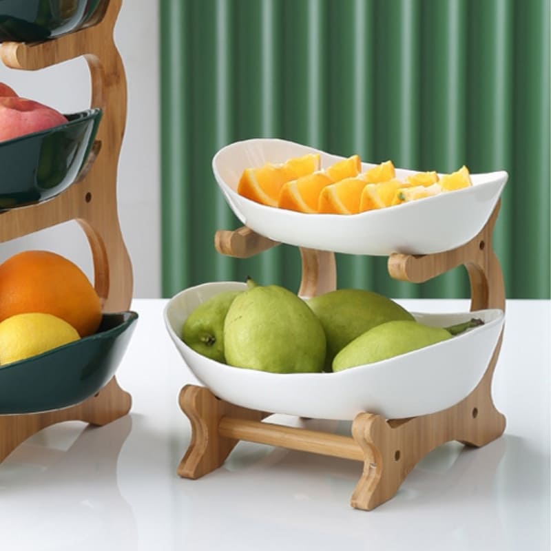 Panier à fruits en bambou pour table