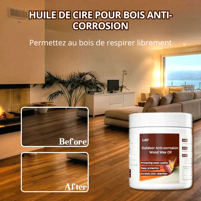 Huile de cire pour bois anti-corrosion extérieure (Imperméabilisation et rénovation)