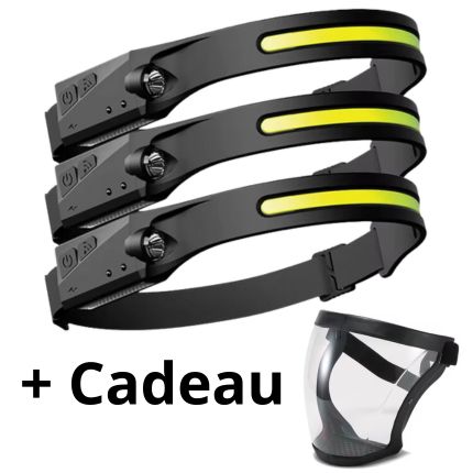 Lampe frontale avec capteur + CADEAU