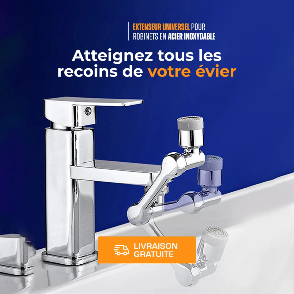 Sprayer Head - Extenseur Universel 1080° en Inox