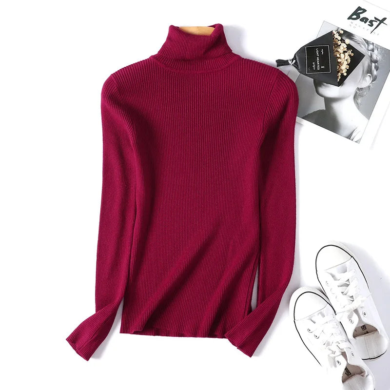 Pull en tricot à col roulé Annabelle
