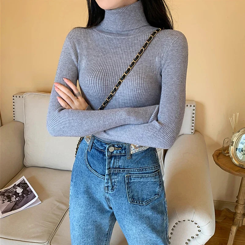 Pull en tricot à col roulé Annabelle