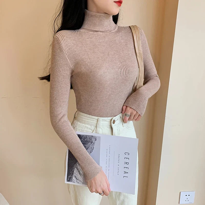 Pull en tricot à col roulé Annabelle