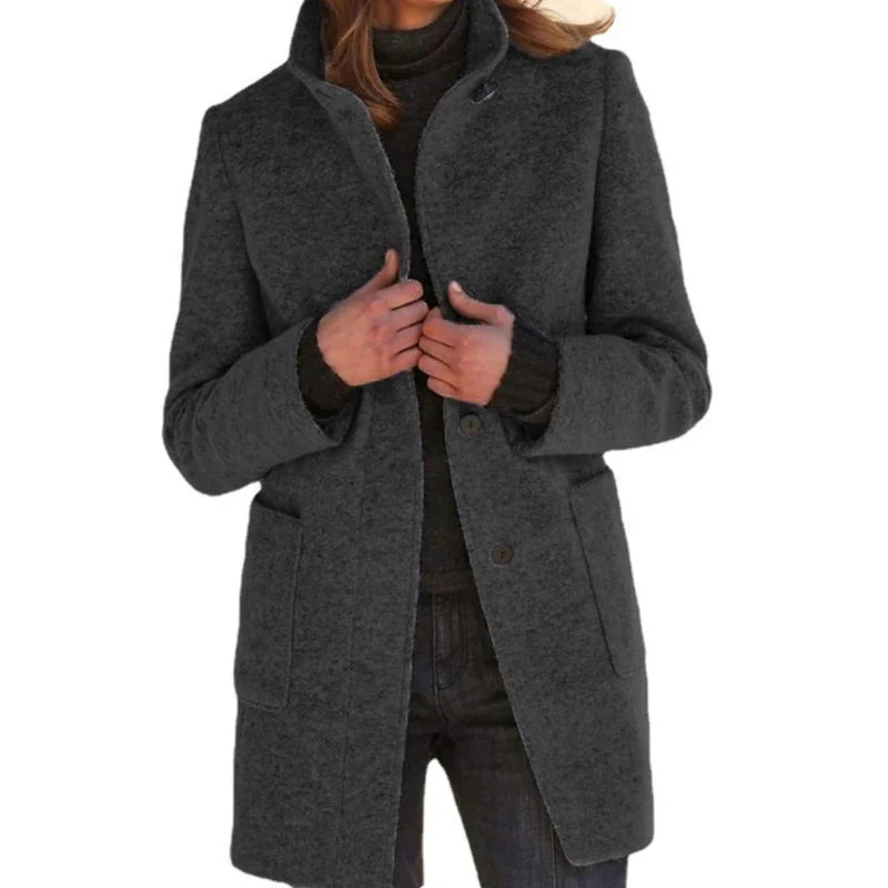Manteau en laine mélangée