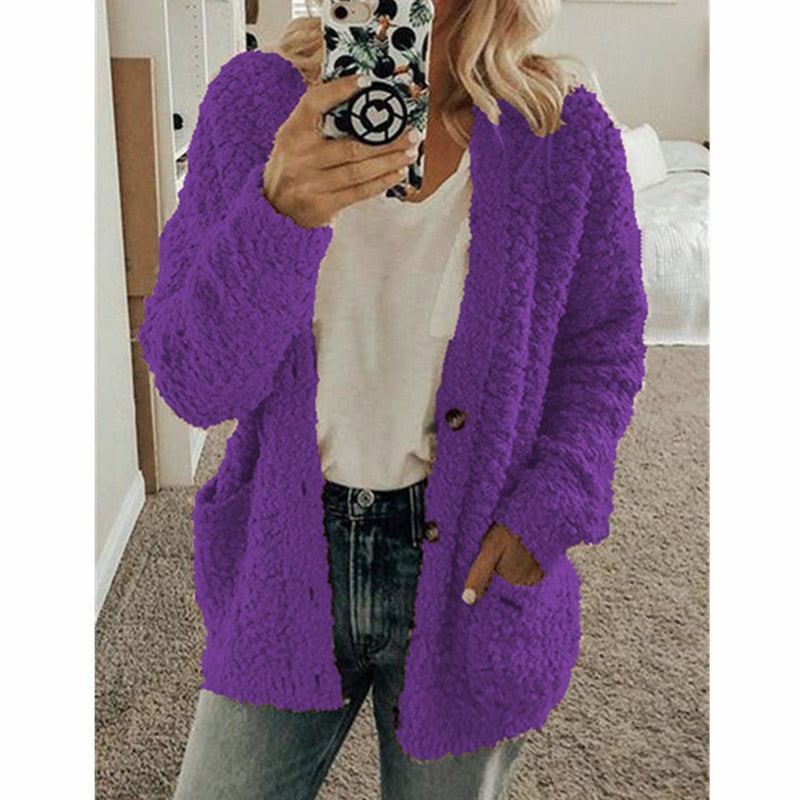 Veste Thermique En Tissu Duveteux