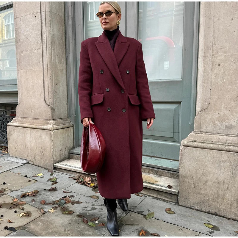 Vestes longues en fausse fourrure pour femmes