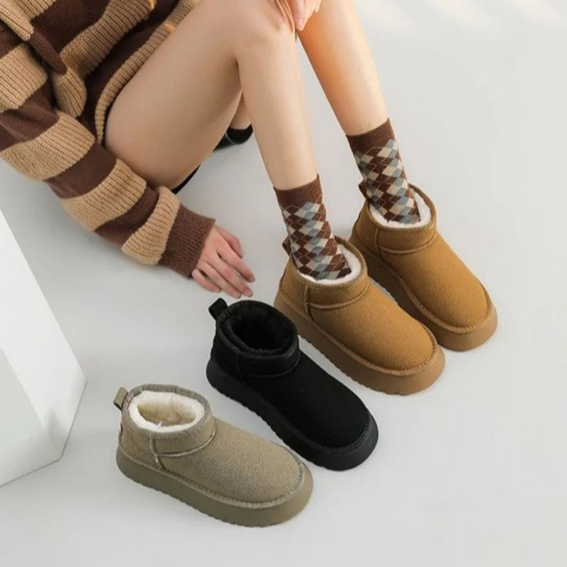 Bottes en Daim et Fourrure Daisy
