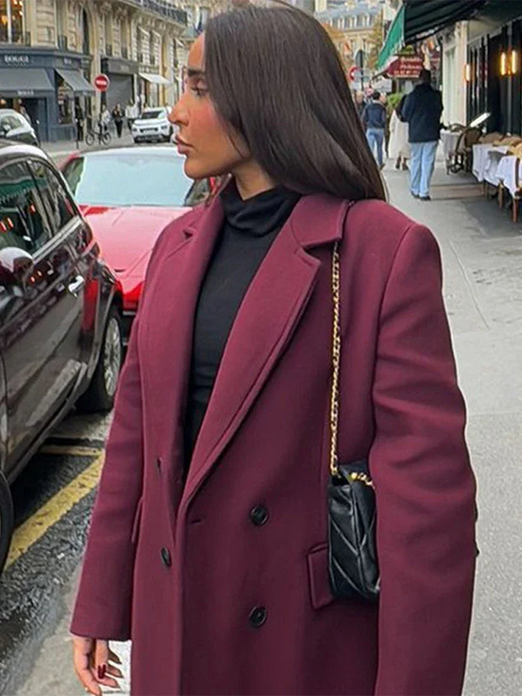 Vestes longues en fausse fourrure pour femmes