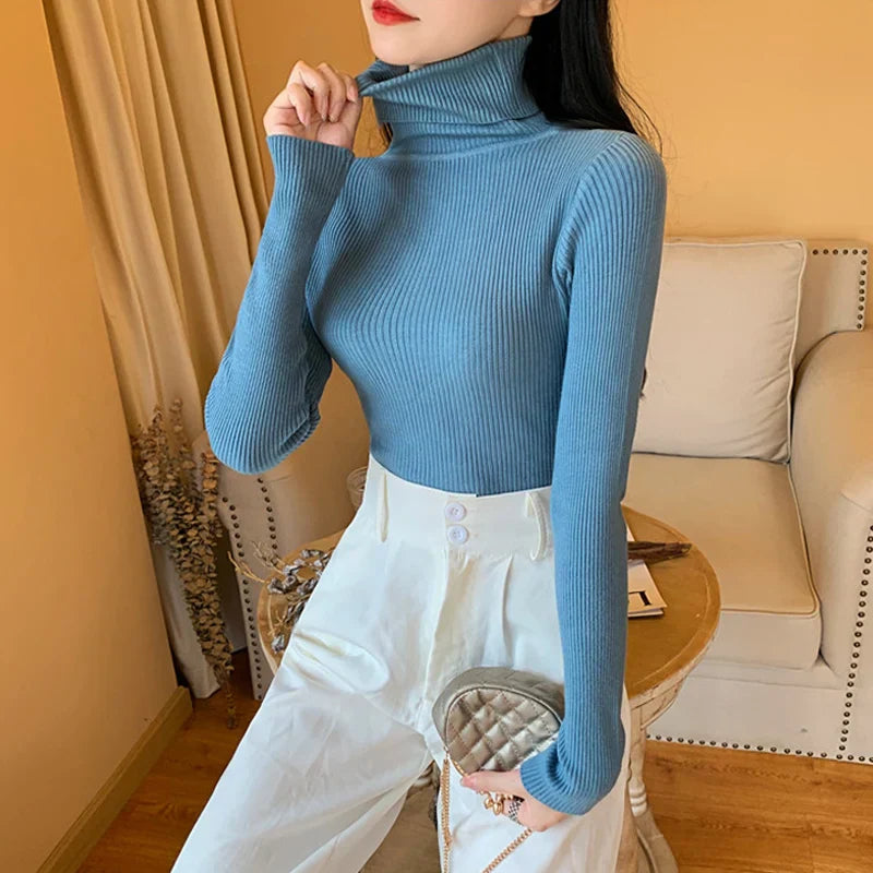 Pull en tricot à col roulé Annabelle