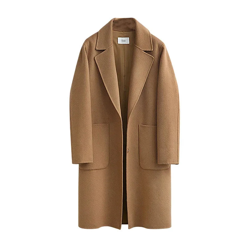 Manteau en laine double face pour femme