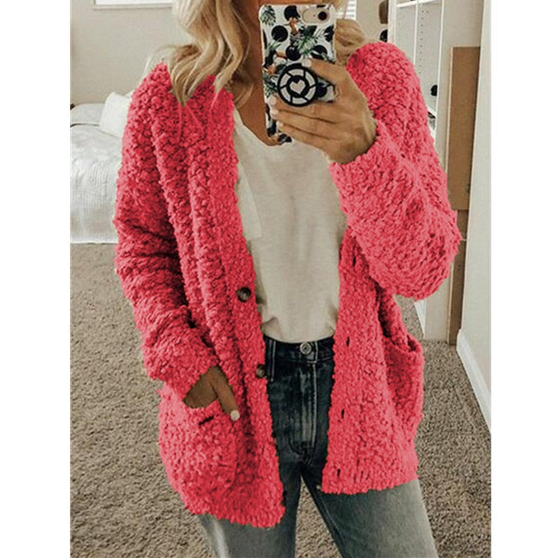 Veste Thermique En Tissu Duveteux