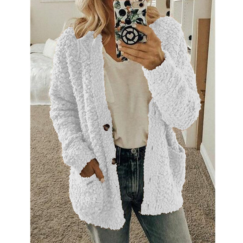 Veste Thermique En Tissu Duveteux