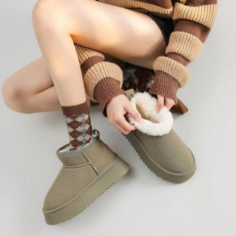 Bottes en Daim et Fourrure Daisy
