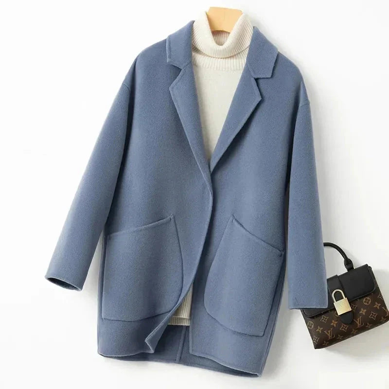 Manteau en laine réversible Amelia