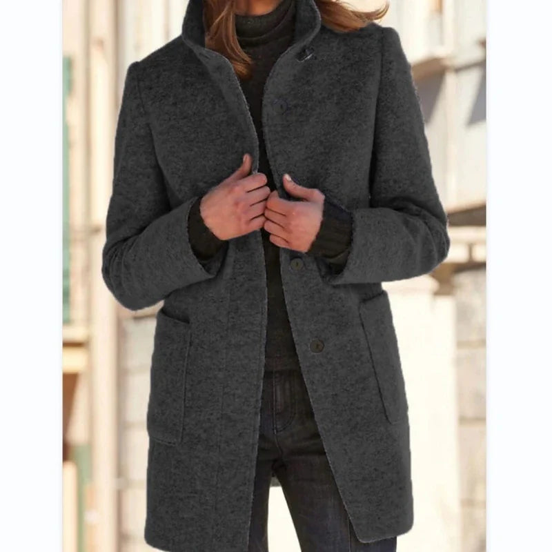Manteau en laine mélangée