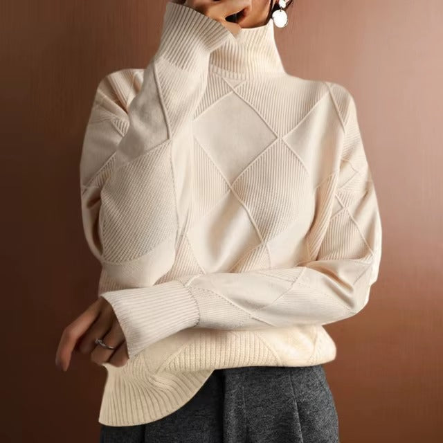 Pull Col Roulé En Cachemire
