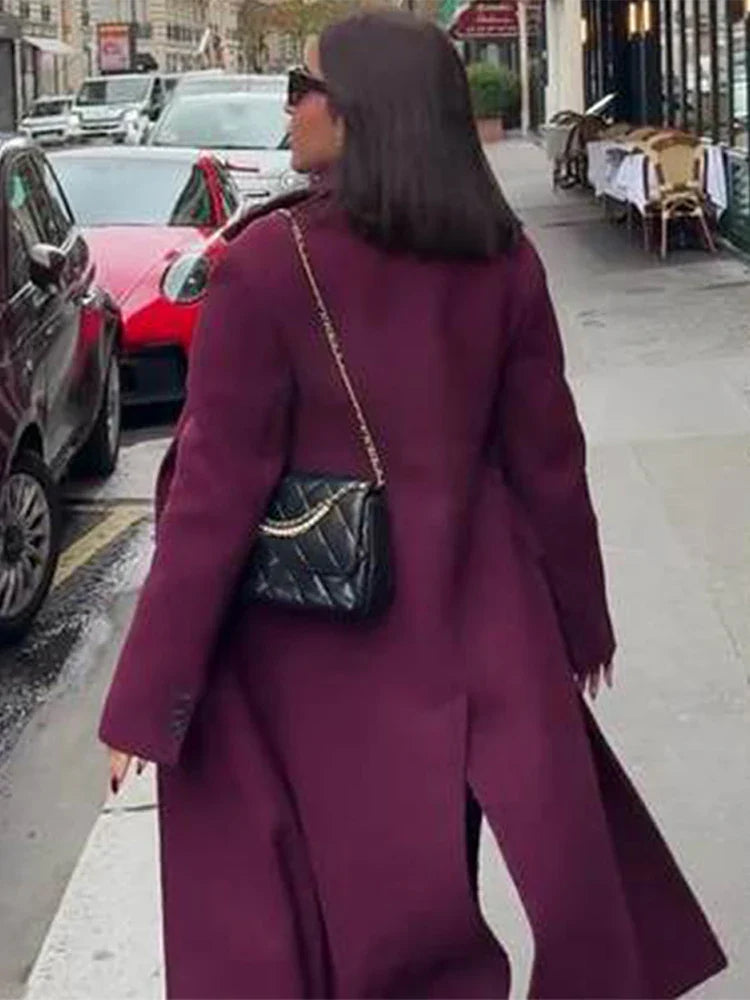 Vestes longues en fausse fourrure pour femmes