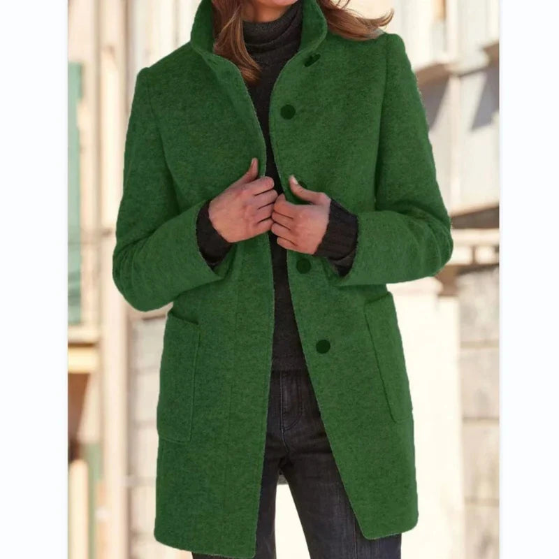 Manteau en laine mélangée