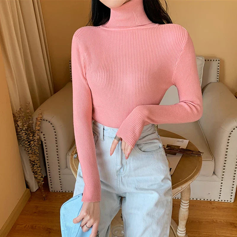 Pull en tricot à col roulé Annabelle