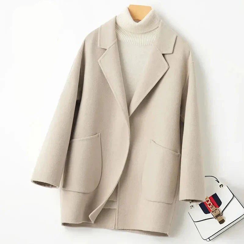 Manteau en laine réversible Amelia