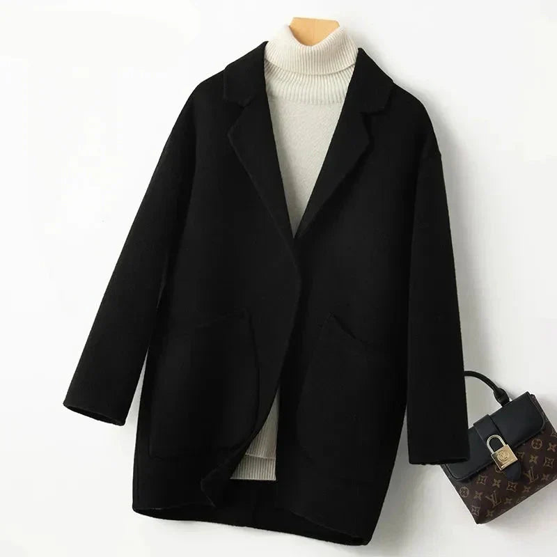 Manteau en laine réversible Amelia