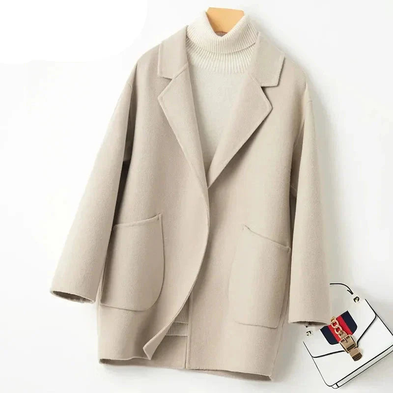 Manteau en laine réversible Amelia